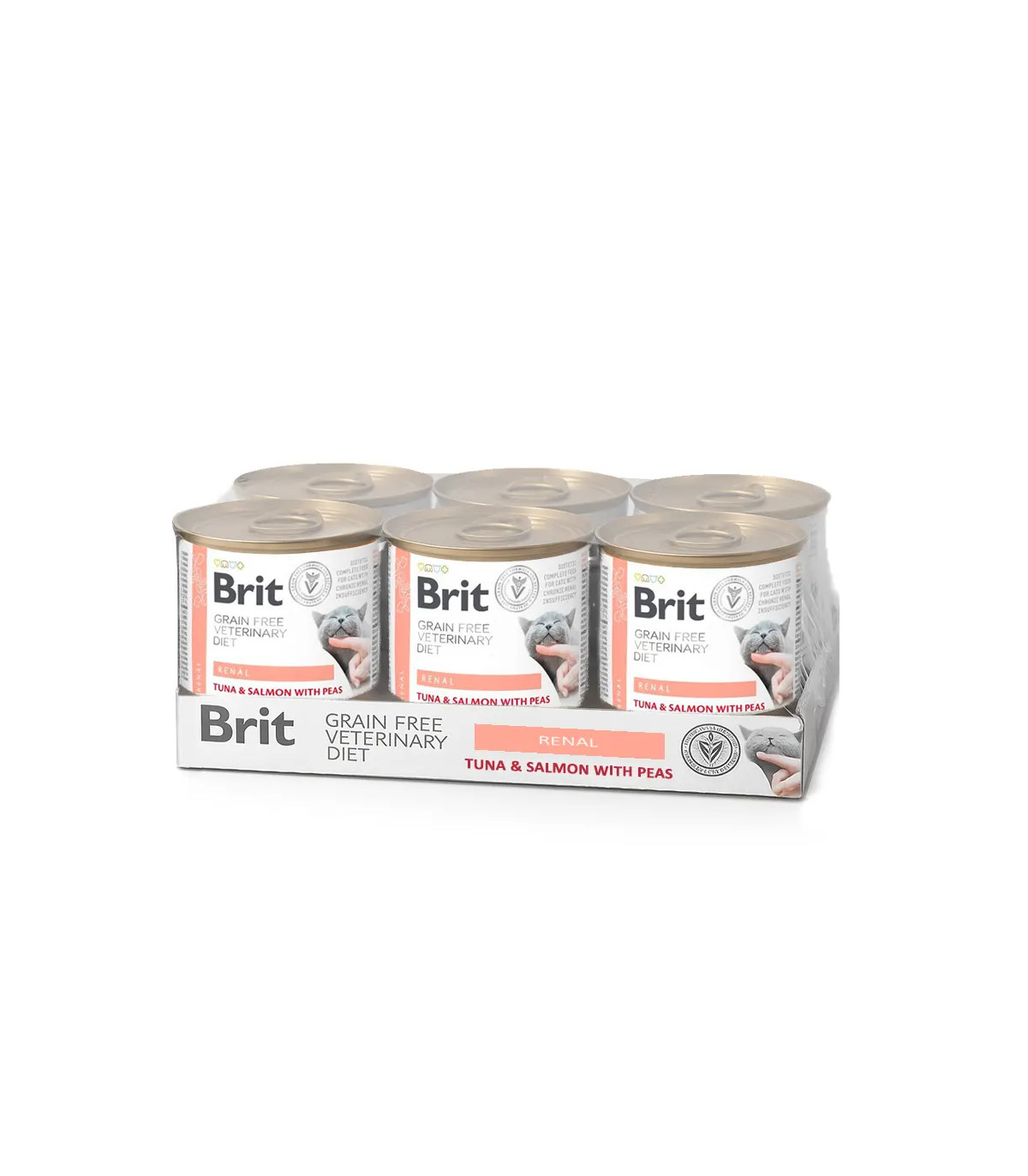 Brit VD Gato Renal Húmedo 6x200g